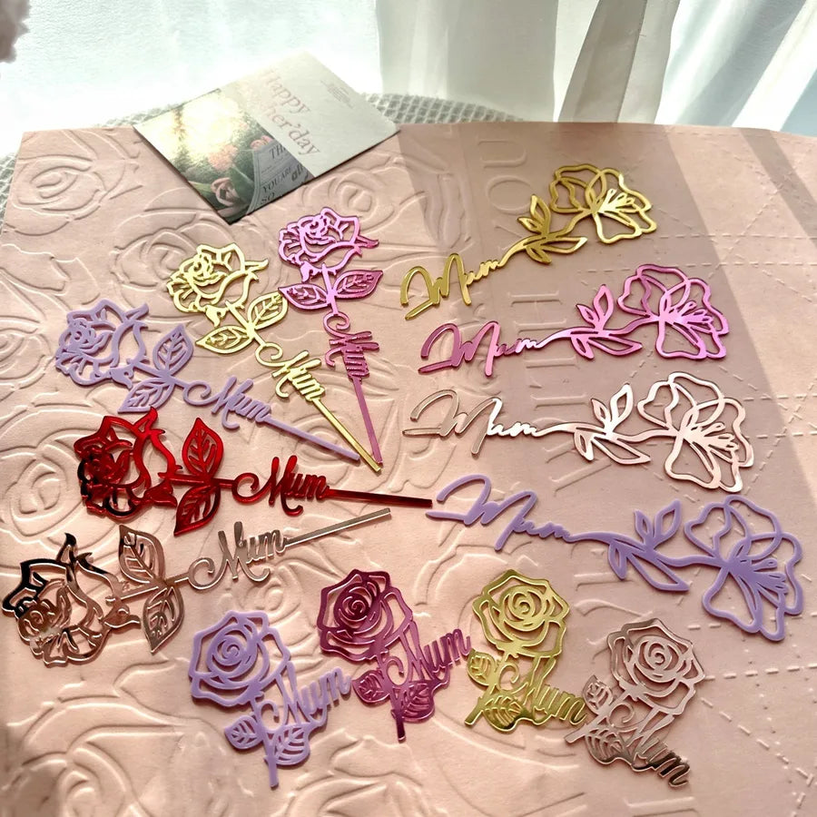 Birthday Romantic Rose Acrylic Birthday Cake Decorating Supplies Party Supplies Cake Decorating Supplies 1 Piece