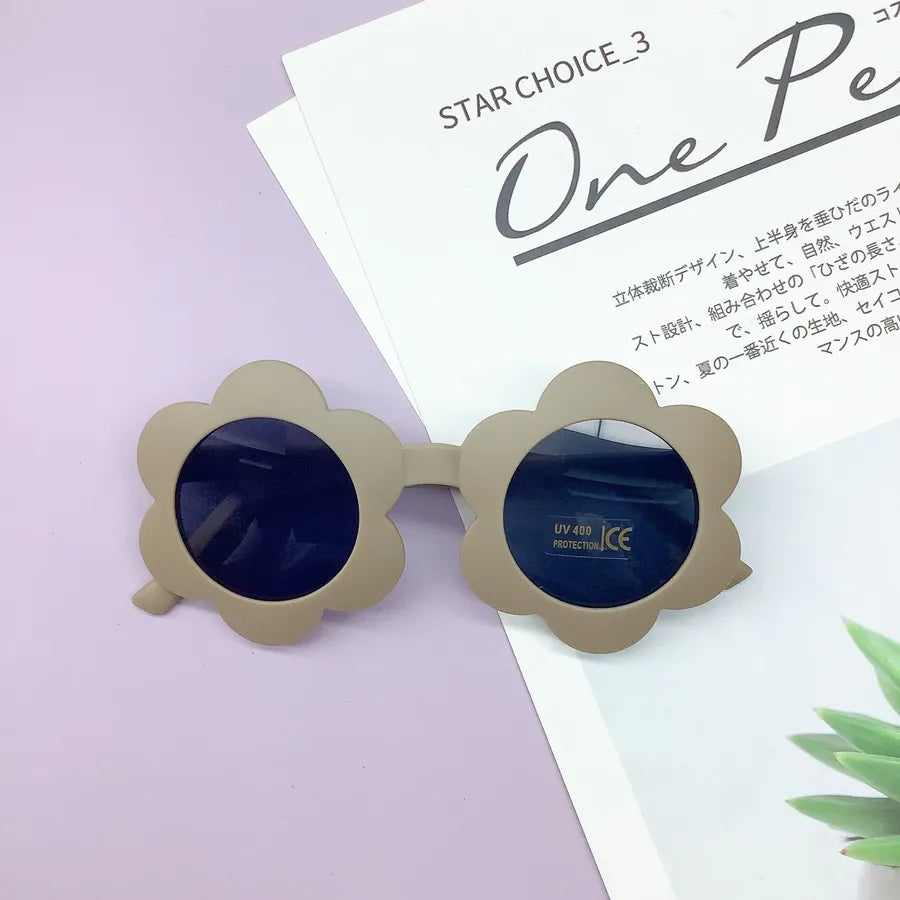 Children's Fashionable Cute Sunflower Sunglasses Baby UV Protection Multi-color Glasses Outdoor Sports Fishing Traveling Driving