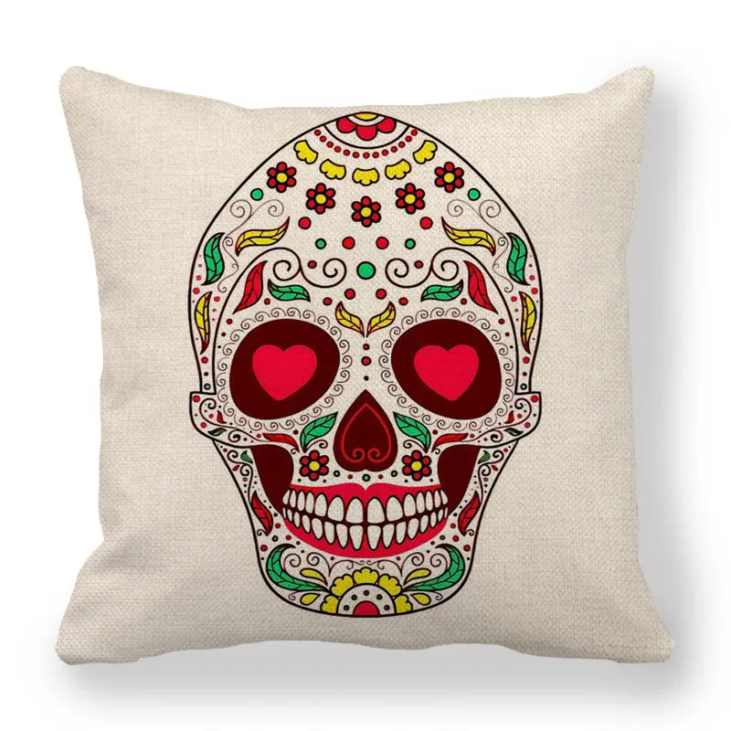Halloween Fashion Skull Linen Couch & Sofa Decor