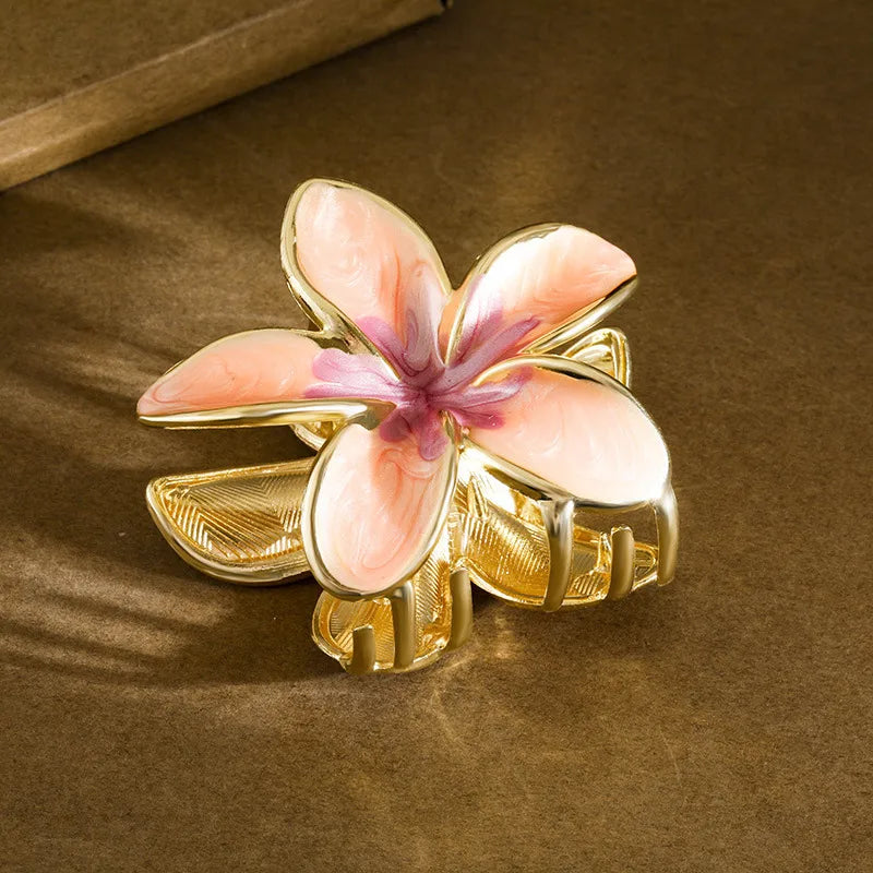 Elegant Lady Women's Plumeria Zinc alloy Plating Hair Claws