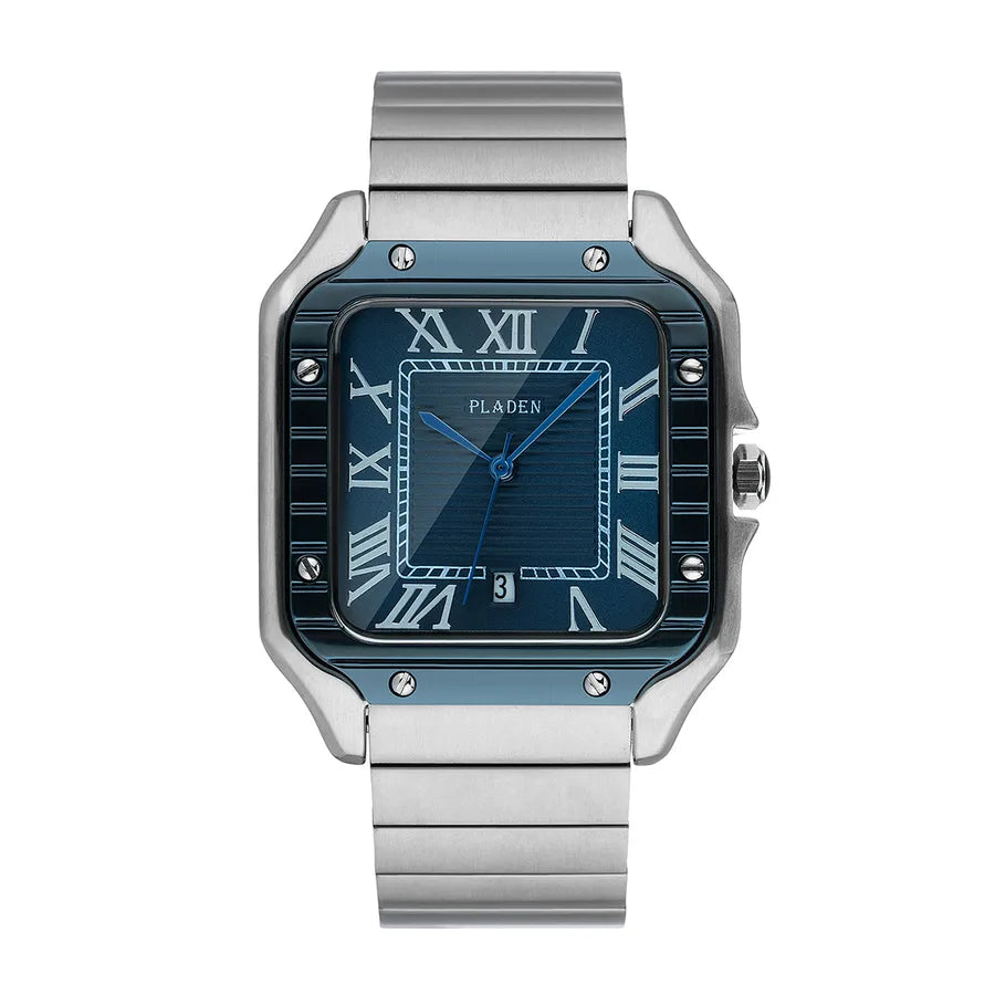 Fashion Geometric Butterfly Double Snap Quartz Men's Watches