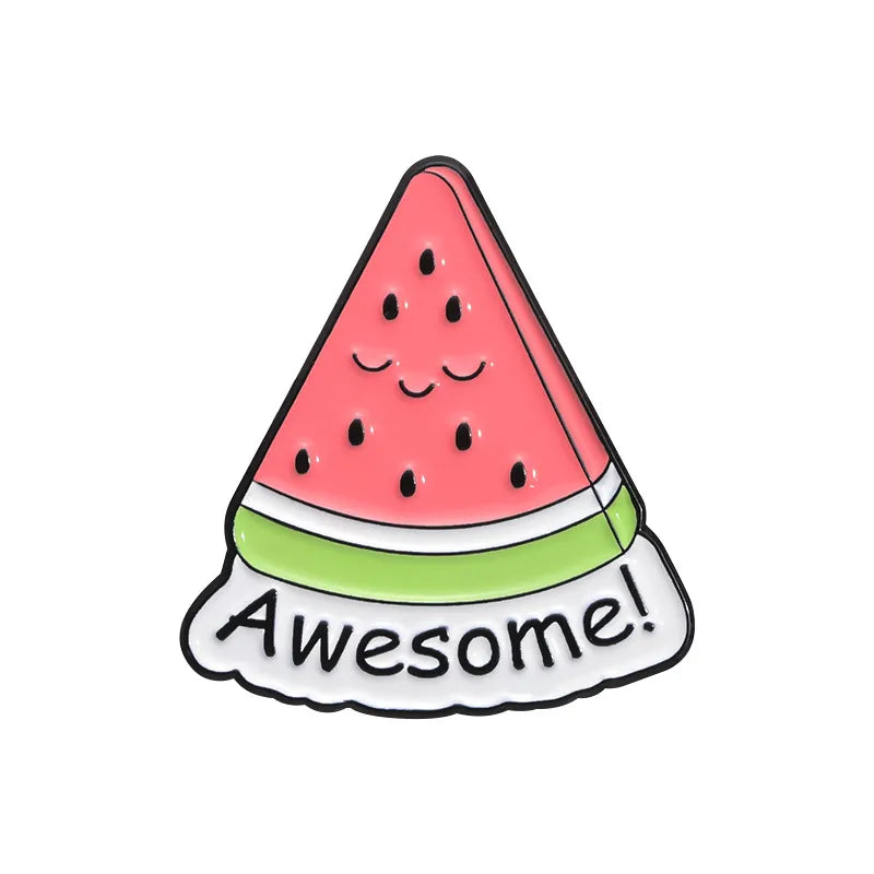 Cartoon Style Cute Sweet Pin Star Watermelon Alloy Plating Unisex Brooches