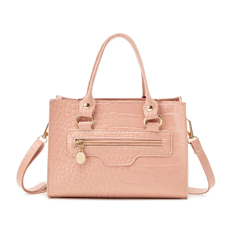 Fashion Alligator Print Handbag  Summer Trendy Personalized Messenger Bag New Style Western Style Lady Bag Birkin Bag Women