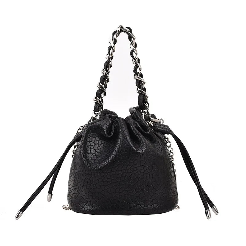 women's all seasons pu leather elegant cute bucket bag