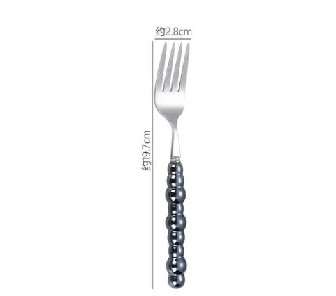 baroque style solid color stainless steel tableware 1 piece 1 set