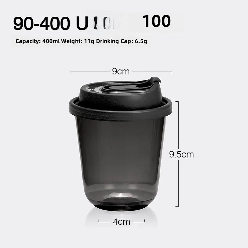 Horn flower disposable cup black plastic ice coffee cup PET cold drink Net red milk tea small black cup with lid