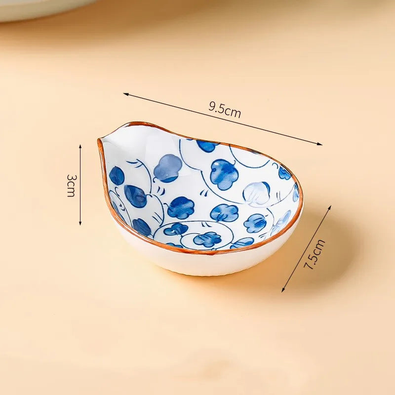 Casual Classical Lattice Flower ceramics Tableware 1 Piece 1 Set