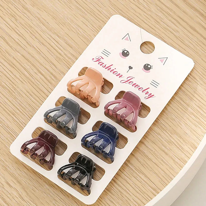 Cute Preppy Style Simple Style Women's Semicircle Bow Knot Plastic Hair Clip Hair Claws