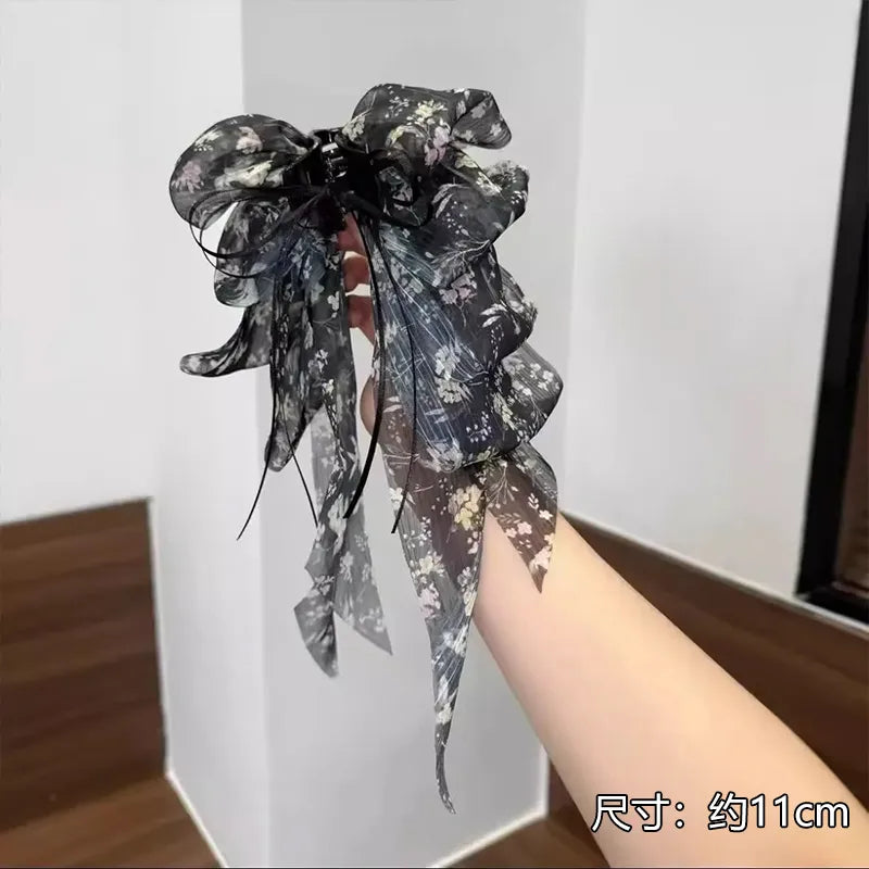 Casual Elegant Sweet Women's Ditsy Floral Bow Knot Synthetics Cloth Hair Claws