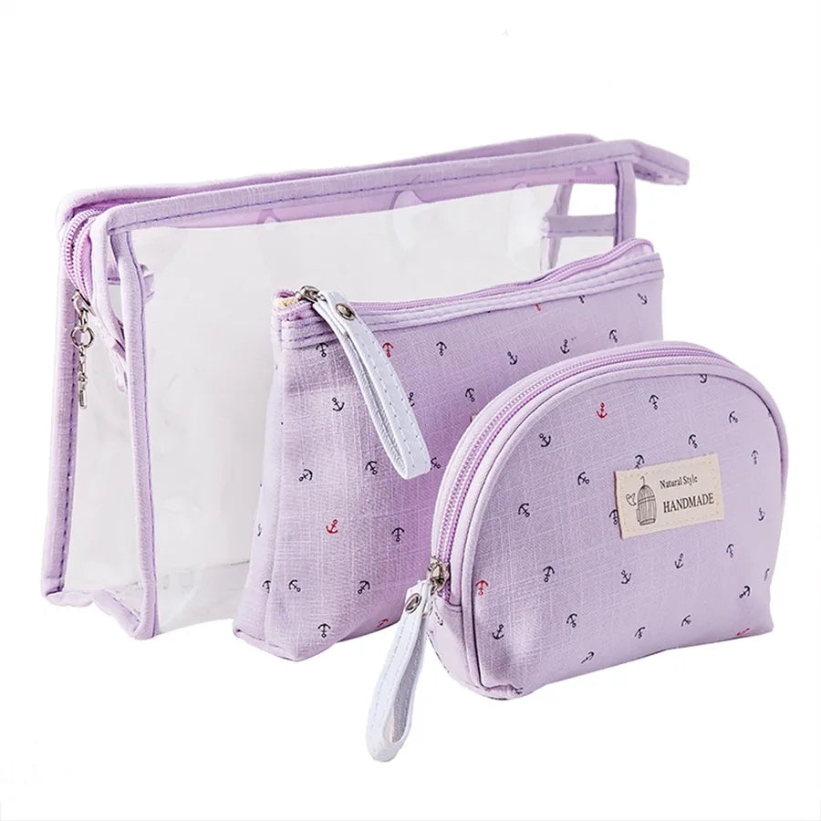 transparent cosmetic bag large capacity portable travel storage bag
