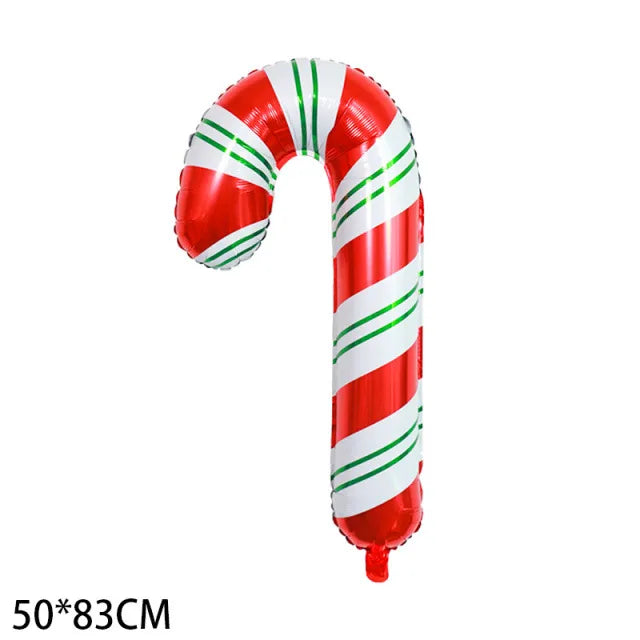 Christmas Santa Claus Gift Box Snowman Aluminum Film Party Balloons