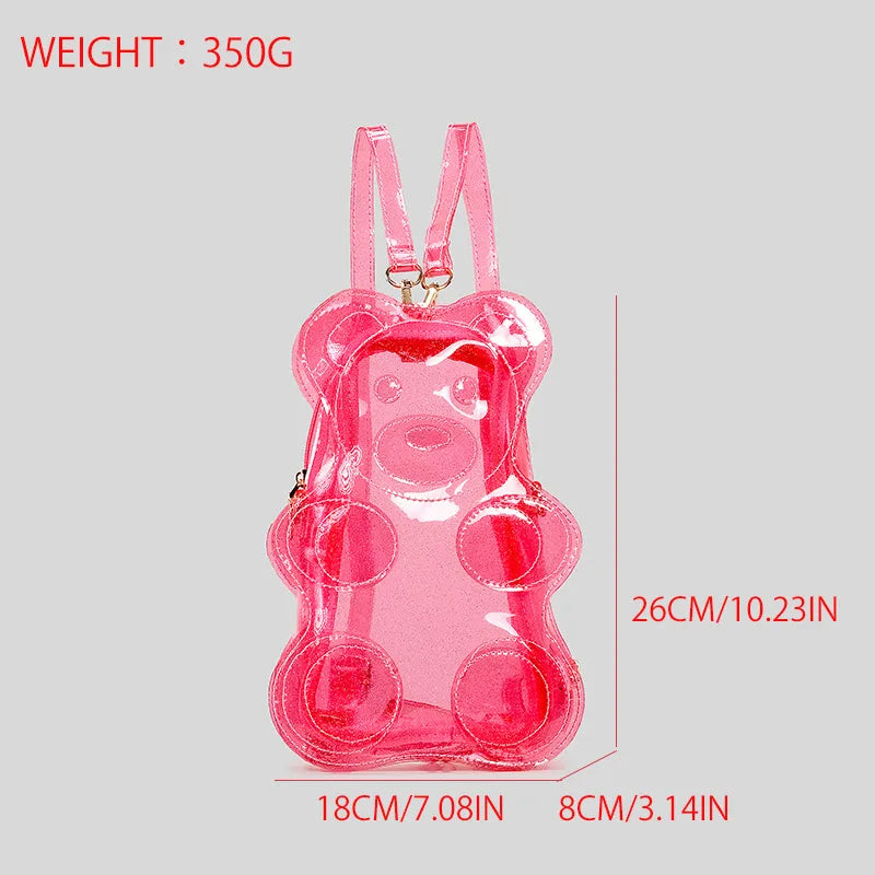 Cartoon Bear Casual Jelly Bag