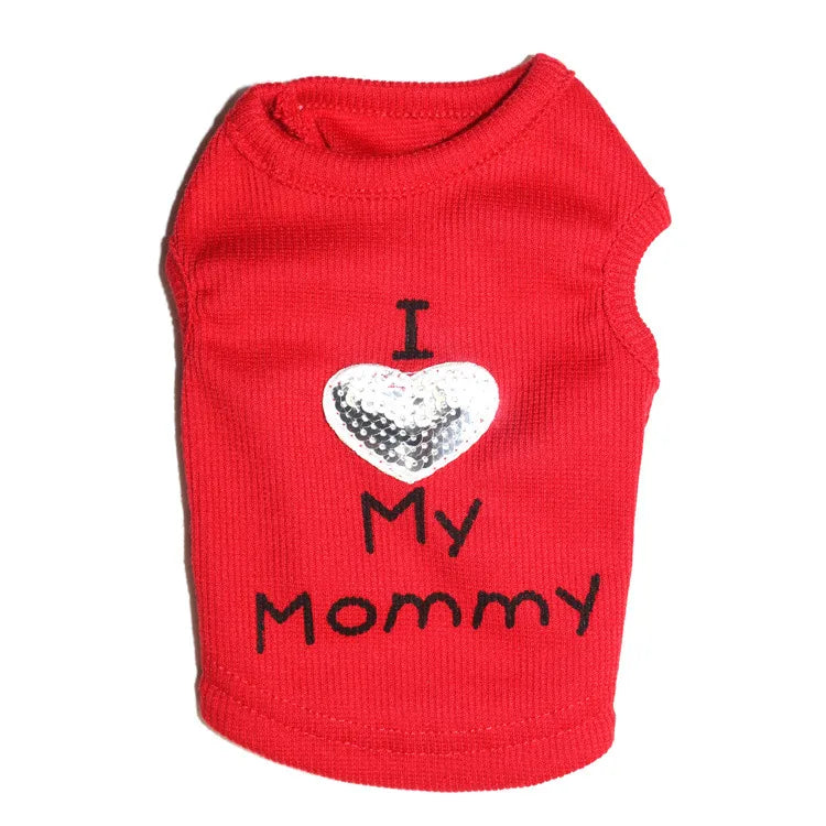 Casual Thread Letter Pet Clothing