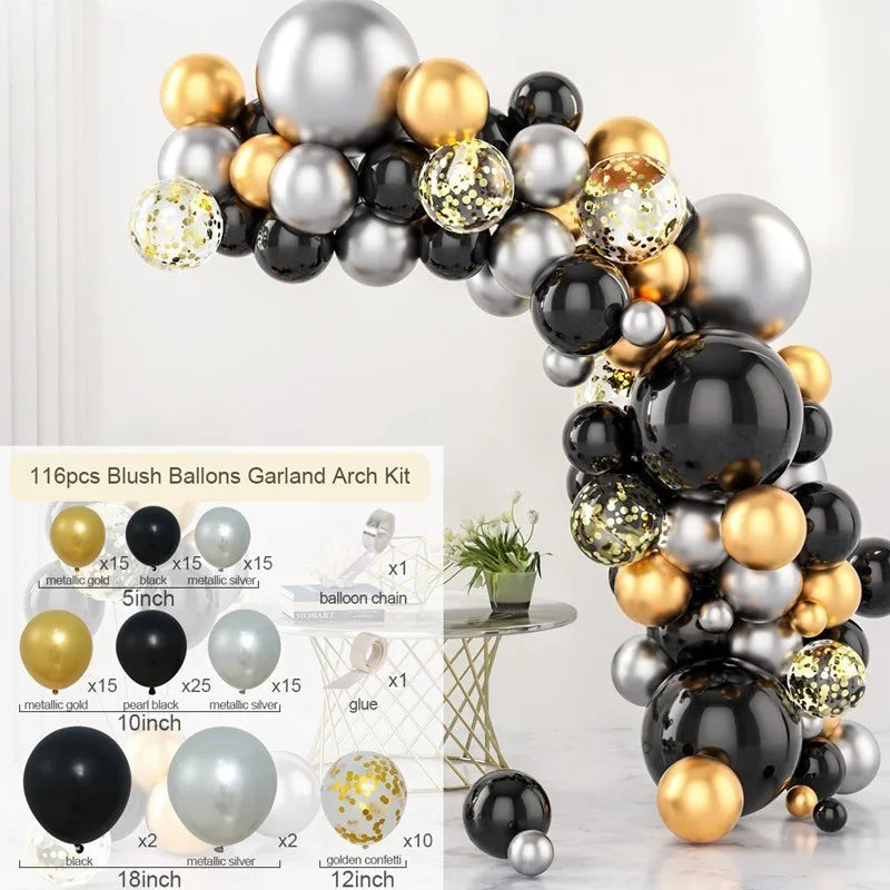 10 Series Birthday Party Decoration Balloon Suit Balloon Chain Arch Wedding Wedding Room Scene Arrangement