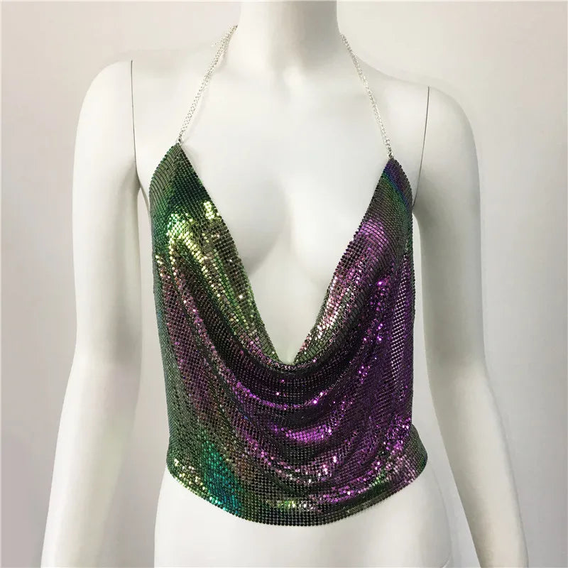 women's eyelet top tank tops sequins vacation sexy solid color