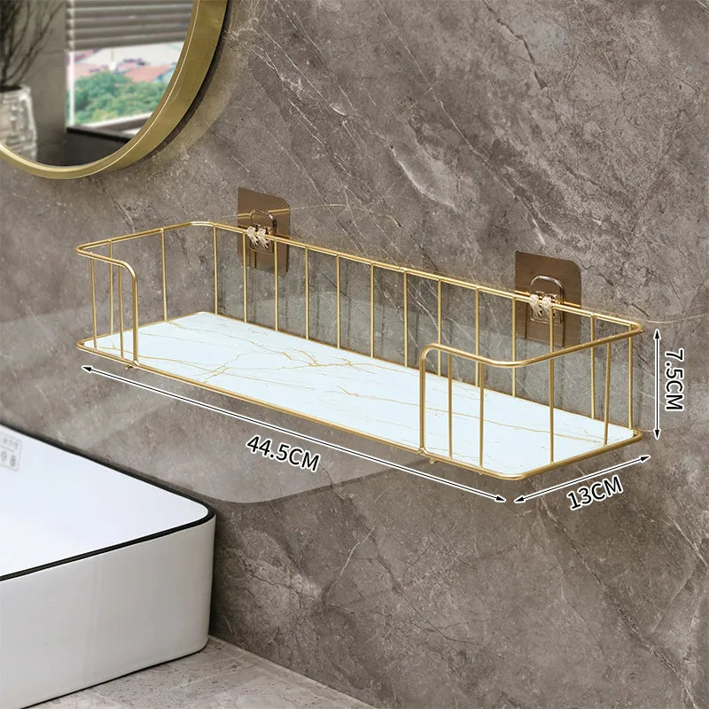 Casual Solid Color Iron Bathroom Racks