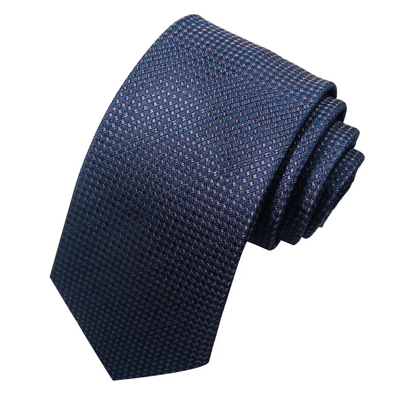 business formal solid color cashew nuts flower polyester yarn men's tie