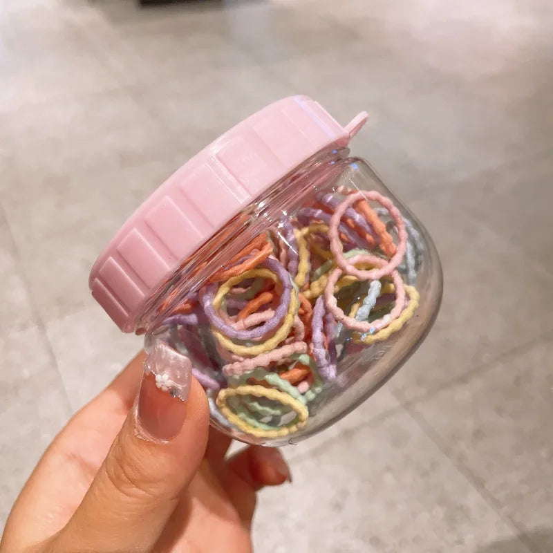 Cute Girl'S Spiral Stripe Cloth Hair Tie
