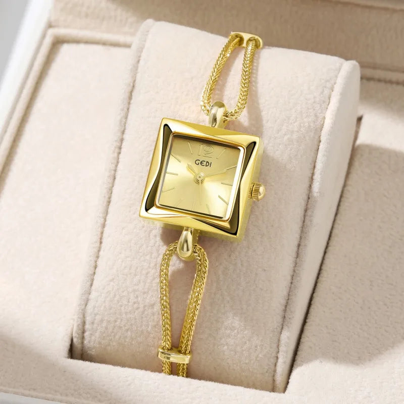 Streetwear Geometric Jewelry Buckle Quartz Women's Watches