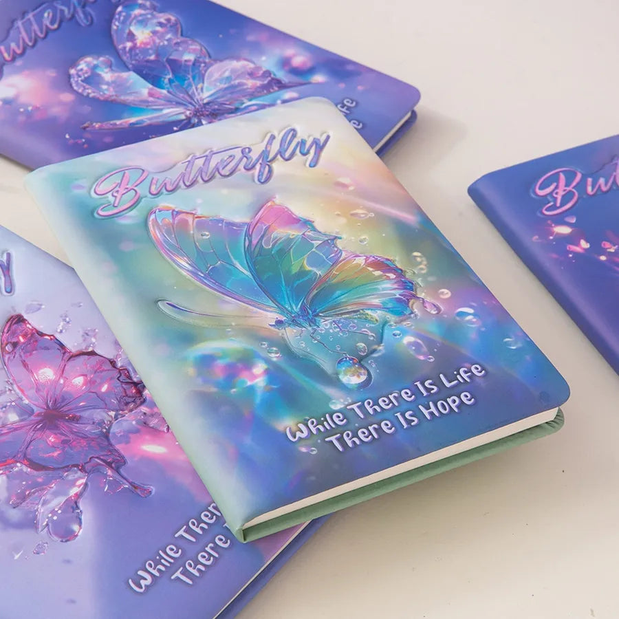 Portable Dream Butterfly Mini Notebook Elegant Portable Diary Book For Girls Handy Personalized Note Book Novelty Design