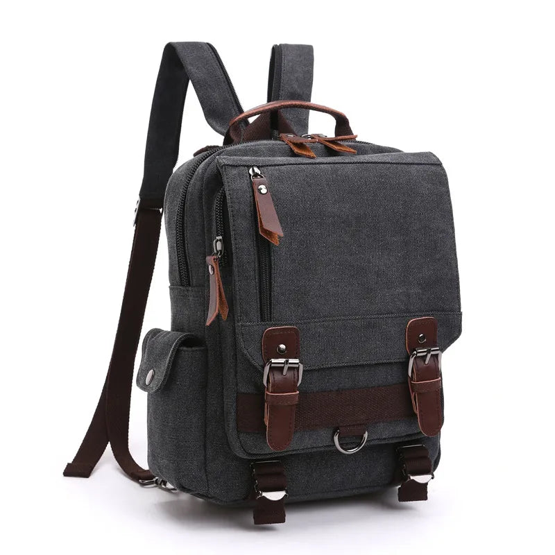 solid color casual travel hiking backpack