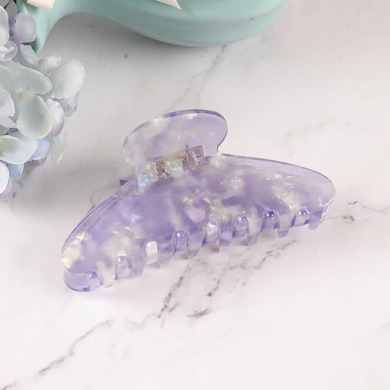 New Style Large Size Acetate Shark Clamp Hair Clip Women Luxury Fashion Hair Accessories Hair Claw For Thick Hair Tail