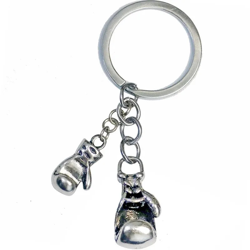 fashion creative fitness dumbbell keychain metal backpack buckle