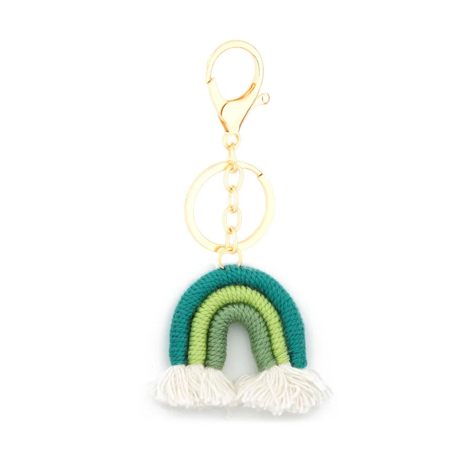 Casual Cute Rainbow Alloy Bag Pendant Keychain