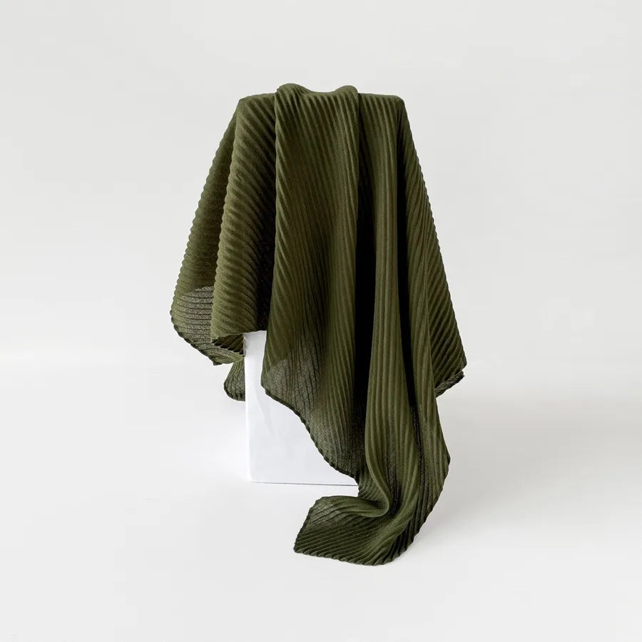 Women's Elegant Simple Style Solid Color Imitation cotton and linen Silk Scarf
