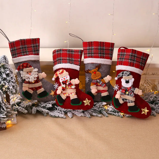 Christmas Fashion Snowman Elk Party Christmas socks