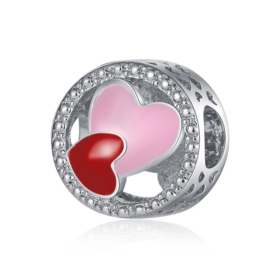20 PCS/Package Diameter 10mm Alloy Letter Heart Shape Flower Beads