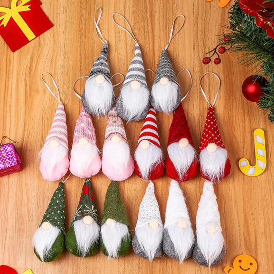 Christmas Cartoon Style Simple Style Classic Style Color Block Holiday Festival Hanging Ornaments