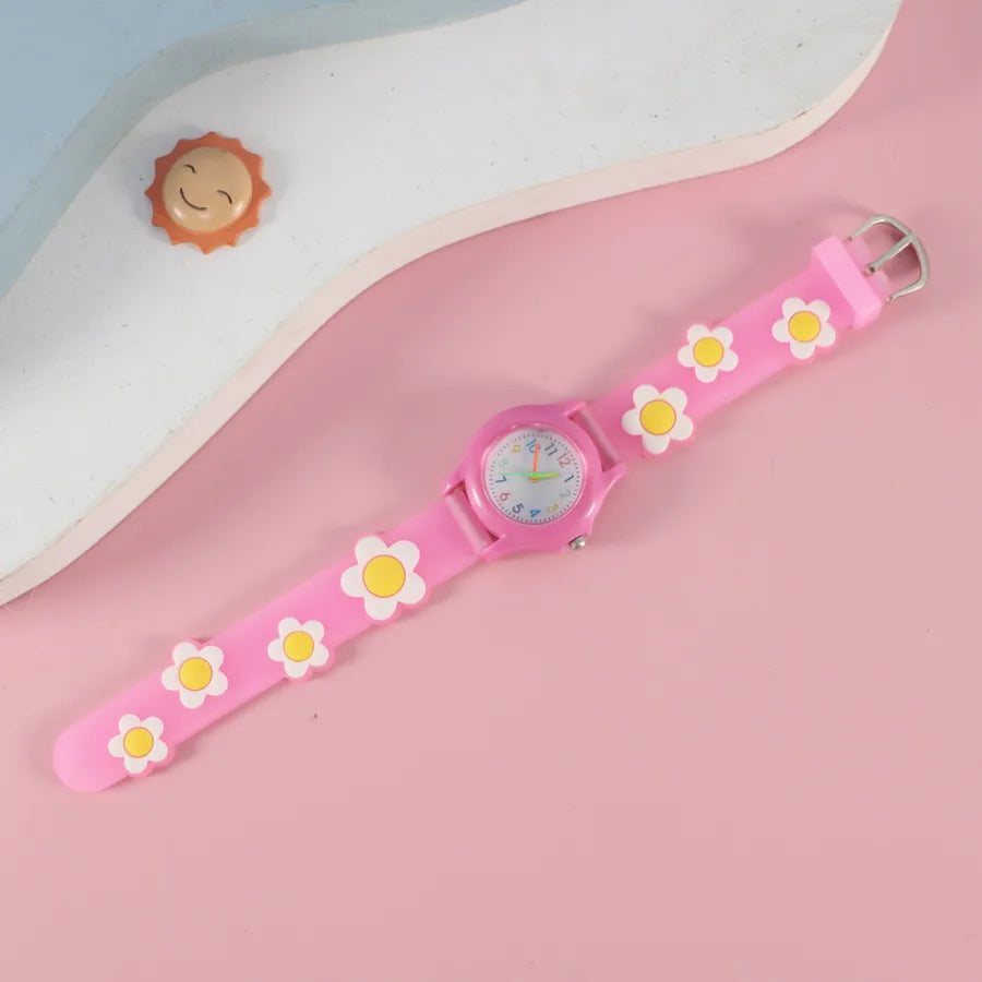 New PVC Color Case Cartoon Children's Quartz Watch Cute Creative Toy Watch Primary School Boys Girls Watch