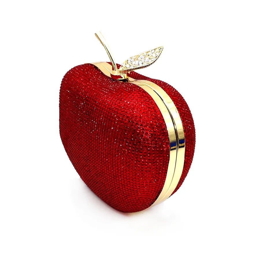 red blue black polyester solid color rhinestone evening bags
