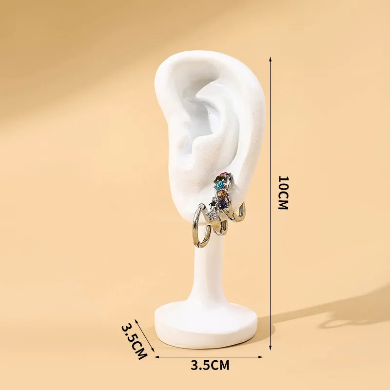 Resin Jewelry Display Stand Necklace Bracelet Earring Model Holder Premium Feel Integrated Design Hand Touch Pattern