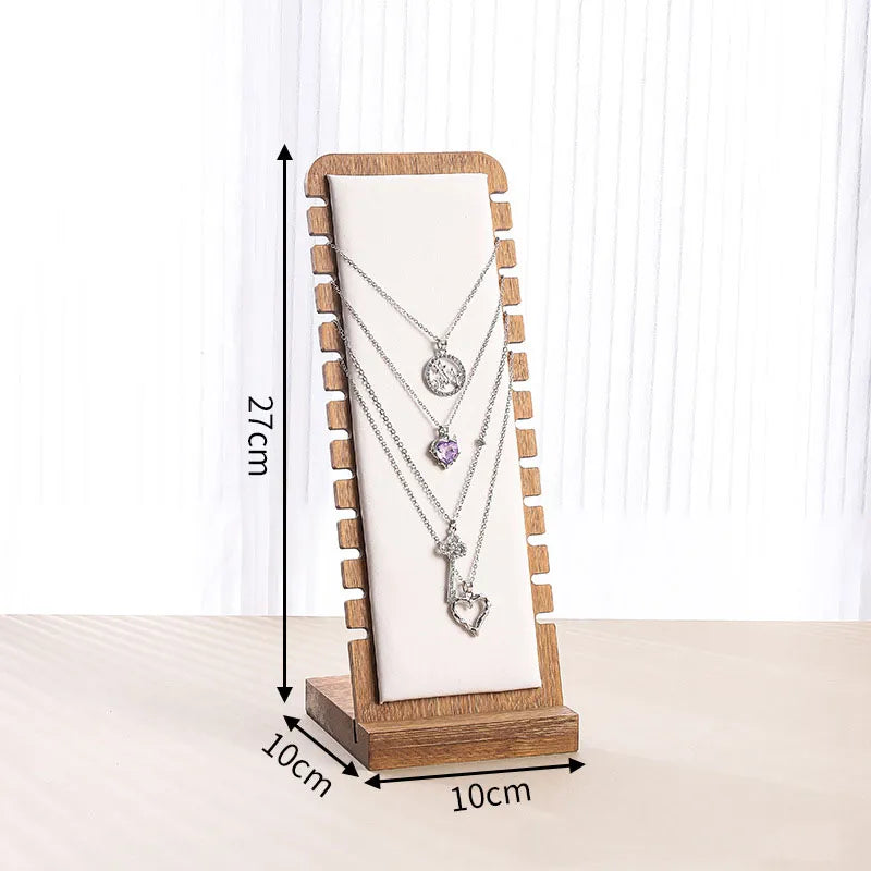 Casual Simple Style Geometric solid wood Jewelry Display 1 Piece
