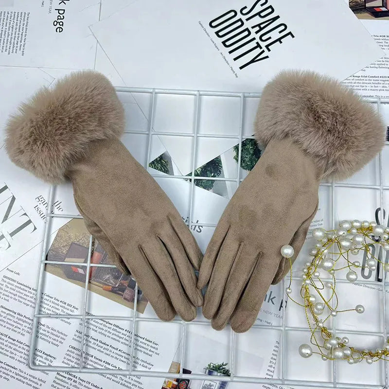 women's elegant sweet solid color gloves 1 pair