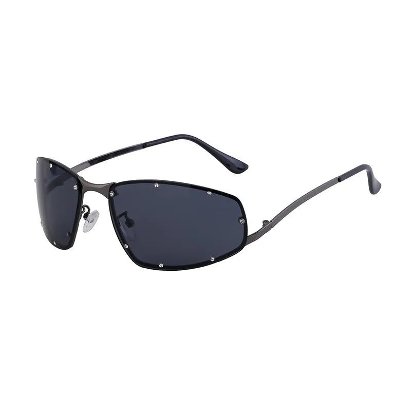 Vacation Solid Color Tinted Lenses Square Full Frame Men's Sunglasses