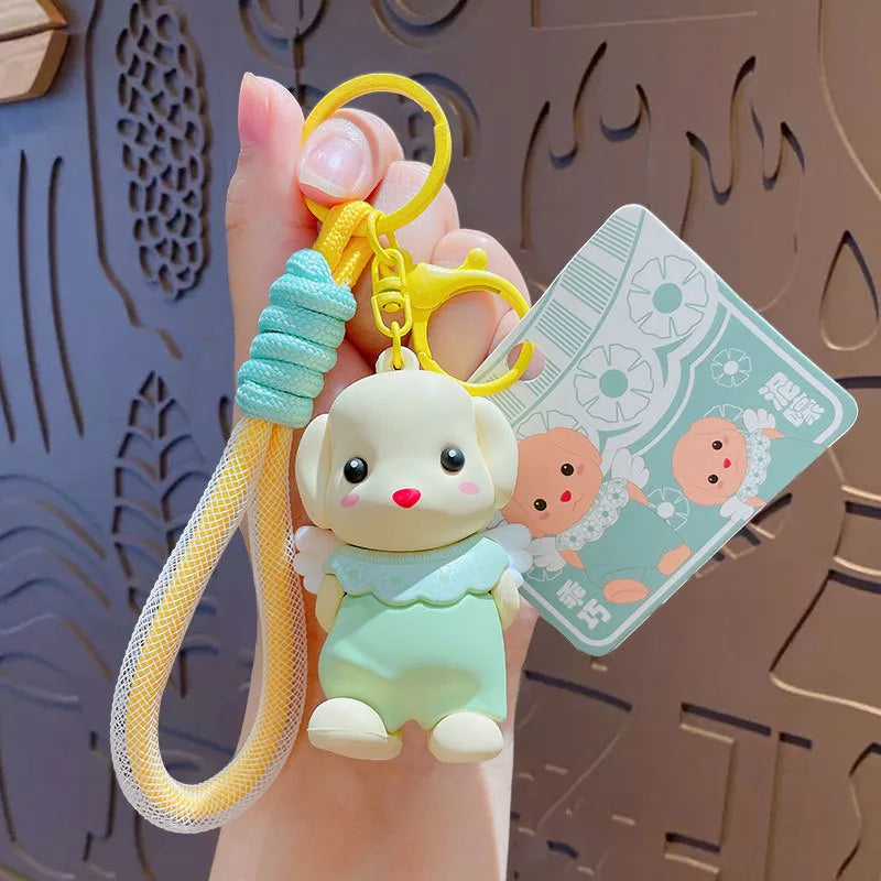 1 Piece Cute Cartoon Character PVC Unisex Bag Pendant Keychain