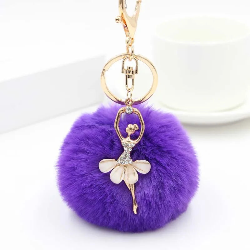 Basic Classic Style Human Plush Women's Bag Pendant Keychain