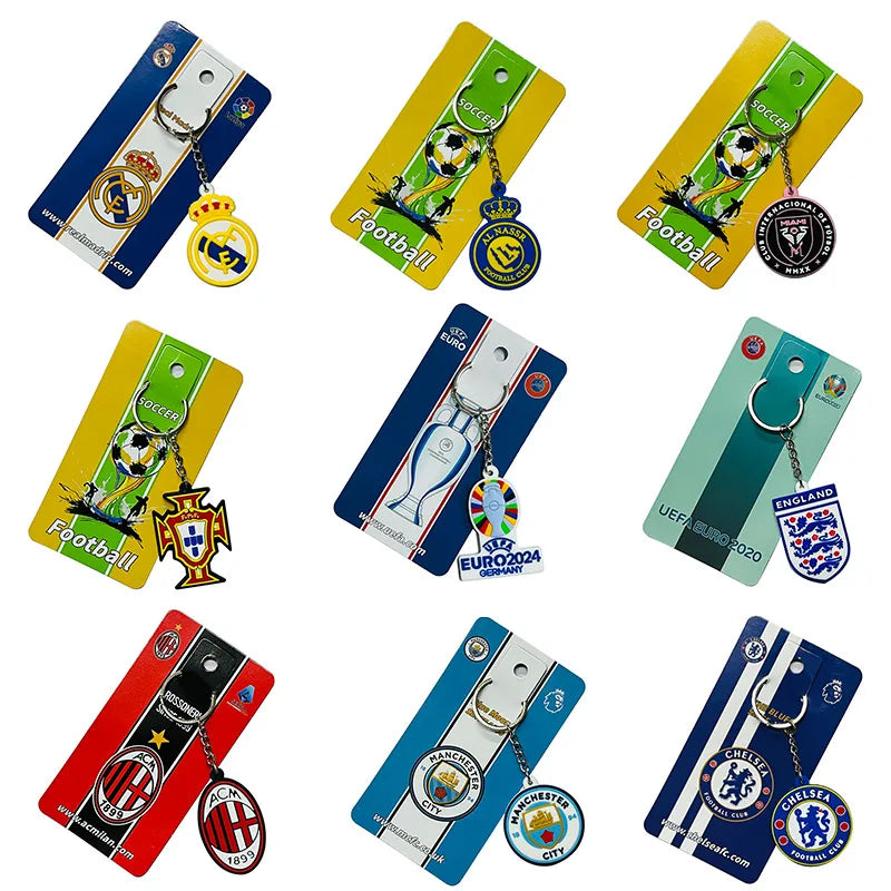 Simple Style Animal Letter Number PVC Football World Cup Keychain