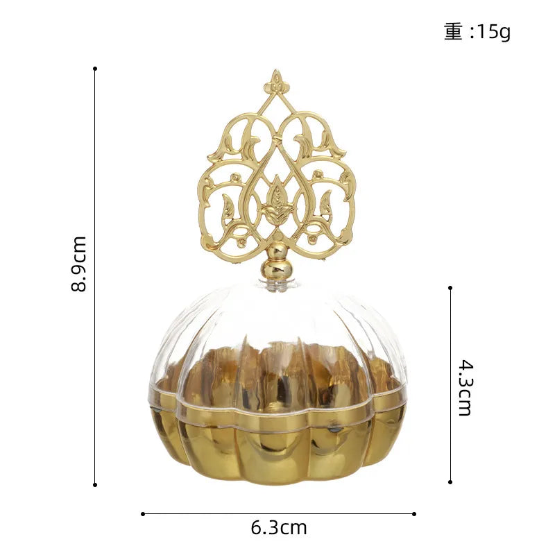 Electroplating Hollow Pagoda Candy Box Wedding Desktop Decoration Plastic Box Birthday Accompanying Gift Return Candy Box