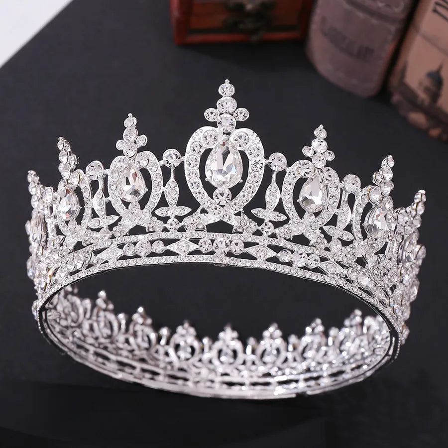 fashion crown alloy inlay crystal rhinestones crown 1 piece