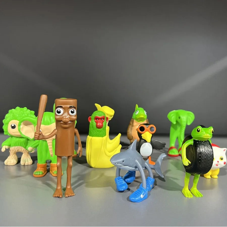 Hot Selling U.S. Ai Shanhaijing Shoes Shark-wearing Stick-wearing PVC Doll Hand-made Creative Ornaments