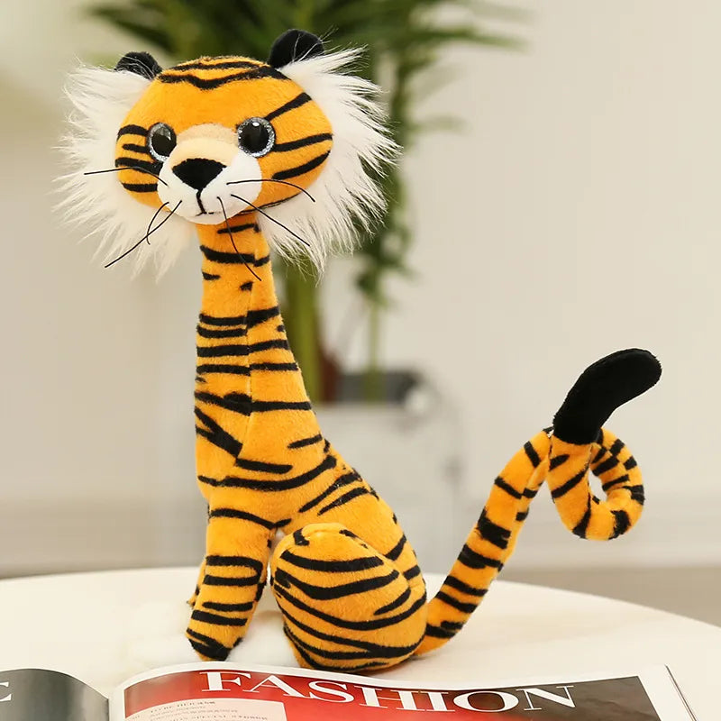 Simulation animal doll plush toy wholesale  lion puppy doll  tiger kitten cloth doll