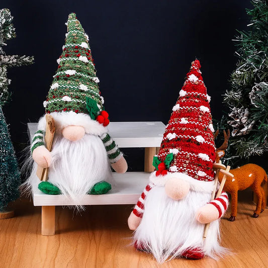 Christmas Cartoon Style Pastoral Color Block Holiday Festival Ornaments Decorative Props