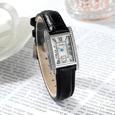 Simple Style Solid Color Buckle Quartz Watch Women's Watches
