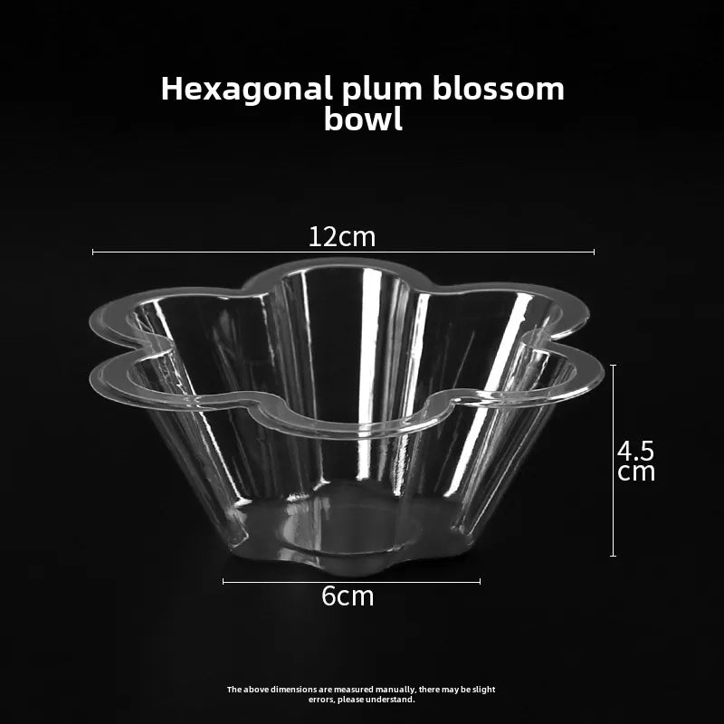 Yogurt bowl disposable 200ml smoothie dessert bowl ice cream bowl plastic cotton ice spoon transparent smoothie bowl