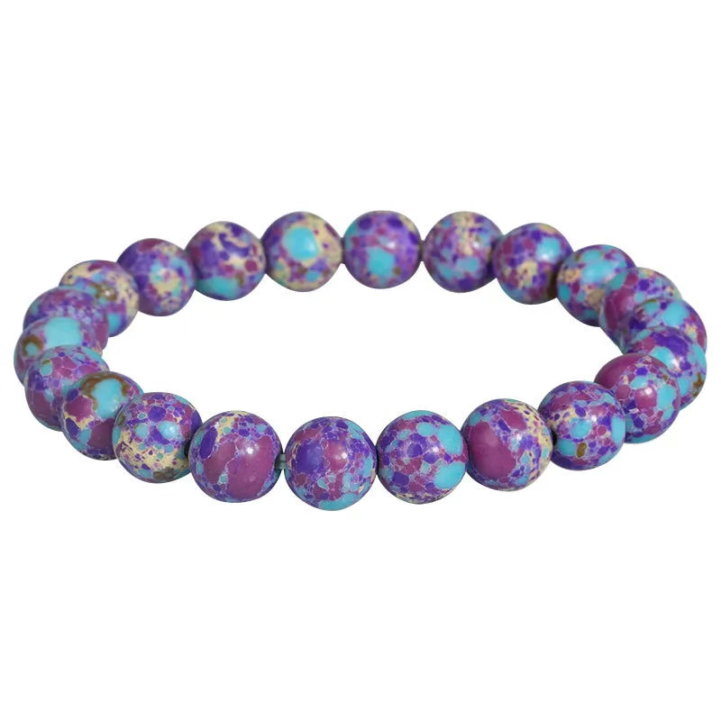 Vintage Style Classic Style Geometric natural stone Turquoise Beaded Chain Bracelets In Bulk
