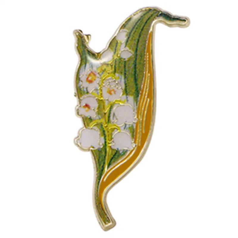 Casual Elegant Lady Flower Alloy Stoving Varnish Plating Unisex Brooches